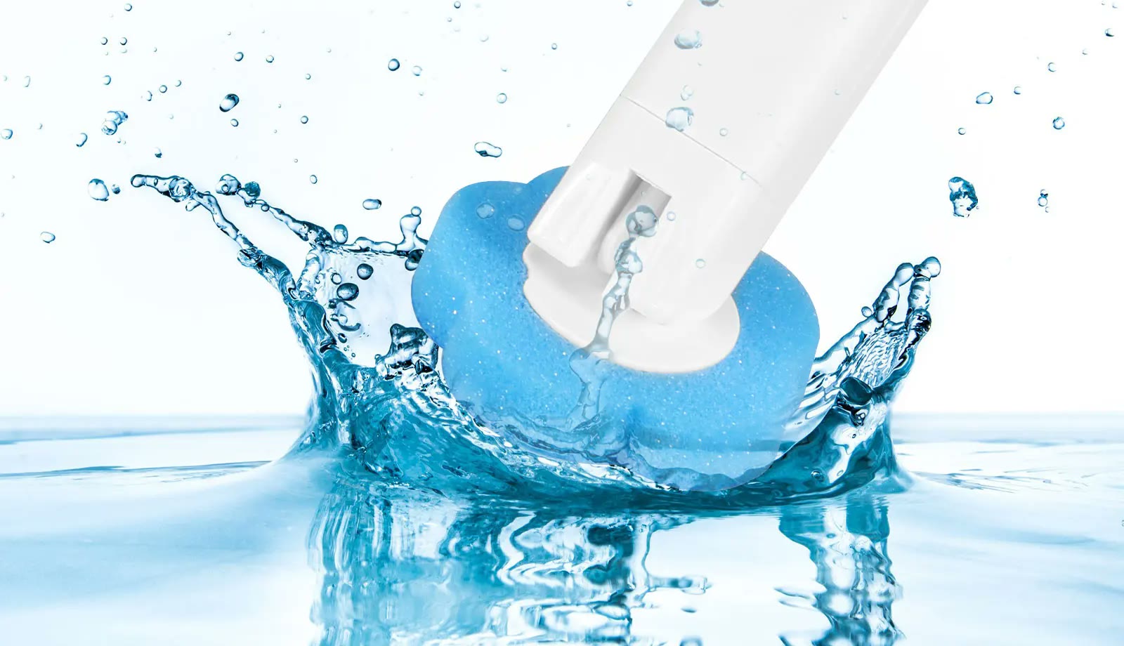 Tête éponge éjectée dans l'eau
